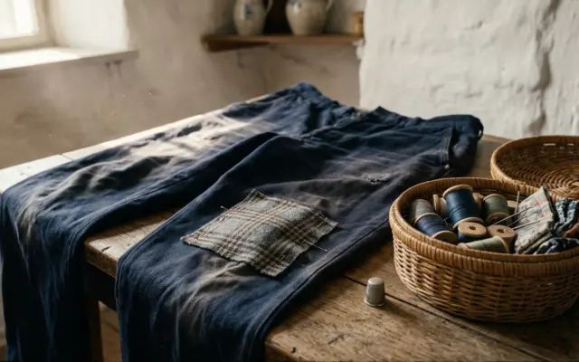 Flicken aufnähen: Hosen und Ellenbogen retten wie früher