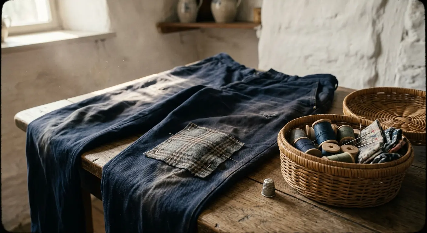 Flicken aufnähen: Hosen und Ellenbogen retten wie früher