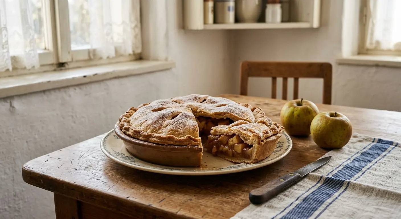 Gedeckter Apfelkuchen nach Omas Art – mit Mürbeteig und Boskoop