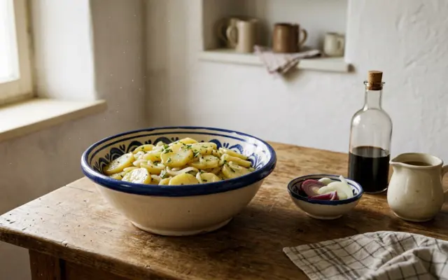 Kartoffelsalat: warum die Kartoffeln warm sein müssen