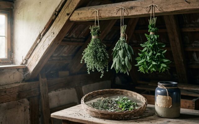 Kräuter trocknen: Bund, Sieb oder Backofen?