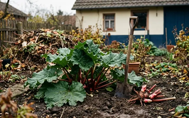 Rhabarber pflanzen und teilen – der Herbst ist die bessere Zeit