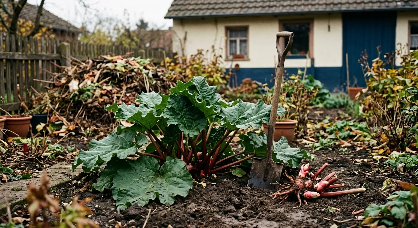 Rhabarber pflanzen und teilen – der Herbst ist die bessere Zeit