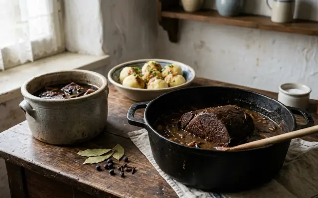 Sauerbraten: aus der Konservierung wurde ein Gericht