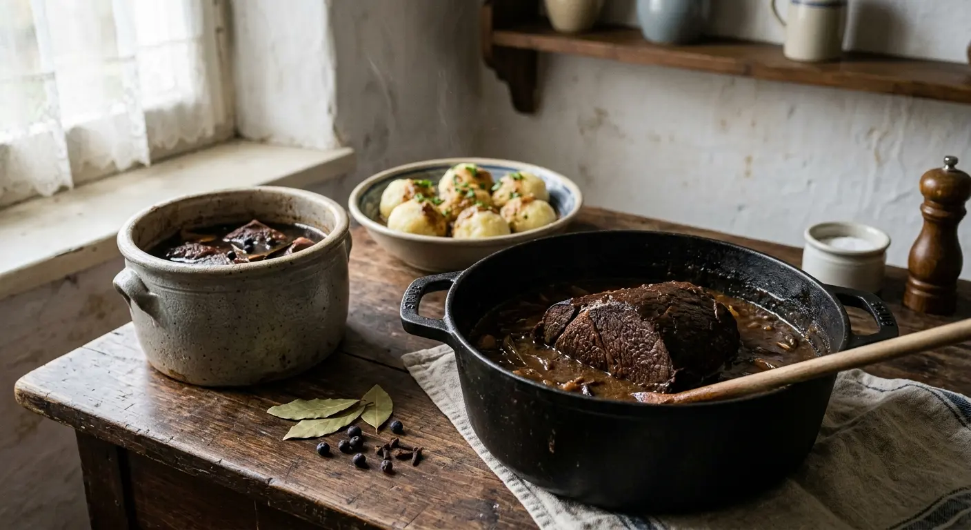 Sauerbraten: aus der Konservierung wurde ein Gericht