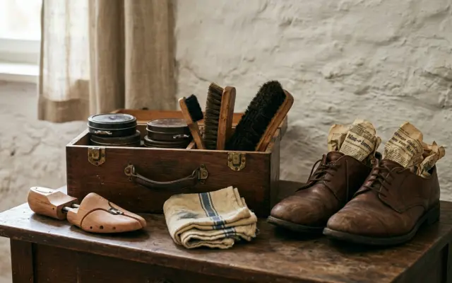 Schuhe pflegen wie früher – und warum nie auf die Heizung