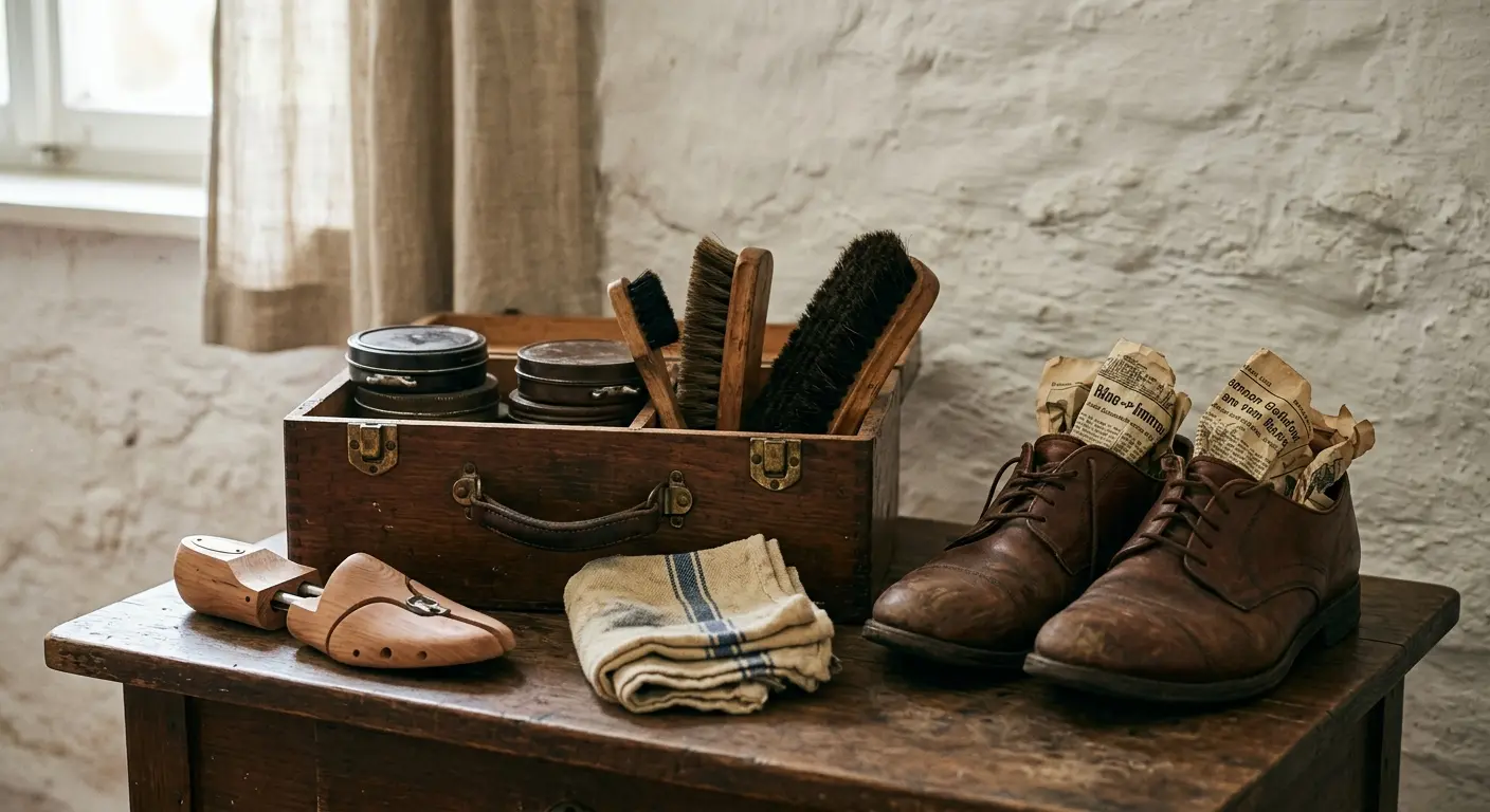 Schuhe pflegen wie früher – und warum nie auf die Heizung