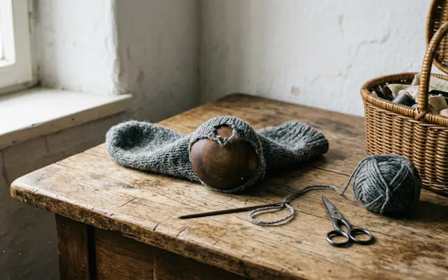 Socken stopfen: die Technik aus Omas Nähkorb